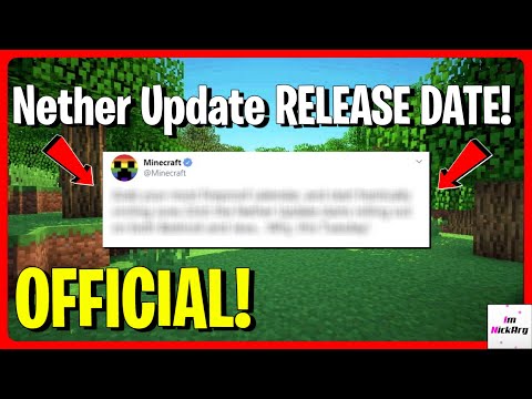 Nether Update OFFICIAL RELEASE DATE ANNOUNCED! (When 1.16 will COME OUT) | Minecraft Java & Bedrock