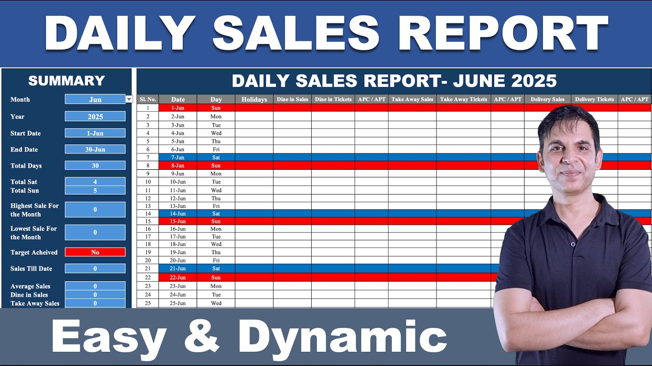 How to Create a Fully Automated Daily Sales Report in Excel