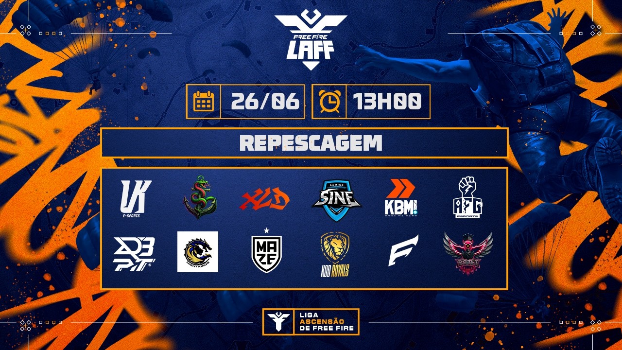 🚨 LAFF | SÉRIE B 🏆 REPESCAGEM | FREE FIRE AO VIVO🚨 #freefire