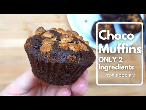 Muffins au chocolat avec 2 ingrédients seulement | Top Food Eli