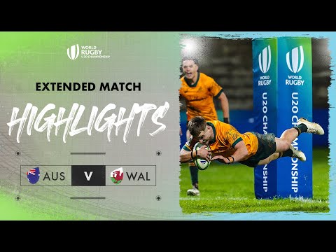 RAPID PACE for Australia | Australia v Wales | World Rugby U20 Championship 2024 Extended Highlights
