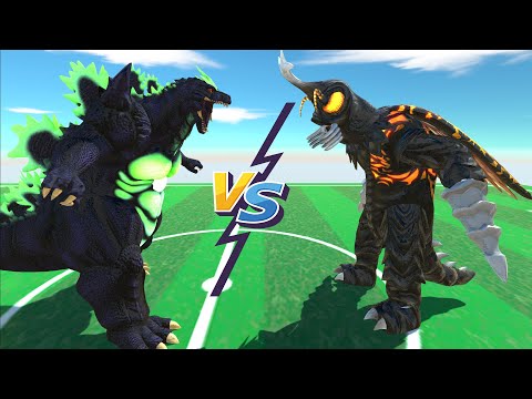 MEGALON VS SUPER GODZILLA WHO WILL WIN FOOTBALL ARENA - Animal Revolt Battle Simulator
