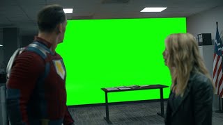 Mural in Peacemaker green screen