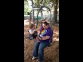 Emily & Mommy swinging!