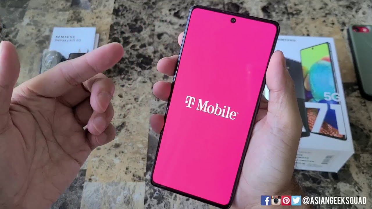 Samsung Galaxy A71 US 5G Black - T-Mobile (UNBOXING)