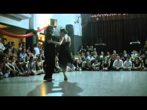  Fernando Sanchez  and  Ariadna Naveira  are  dancing  to  the  vals  "  Rosas De Otono  "
