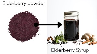 How to Make Elderberry Syrup from Elderberry Powder | the BEST homemade remedy!
