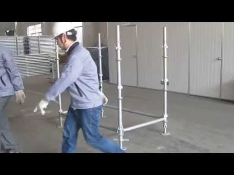 How to install cuplock scaffolding assembly