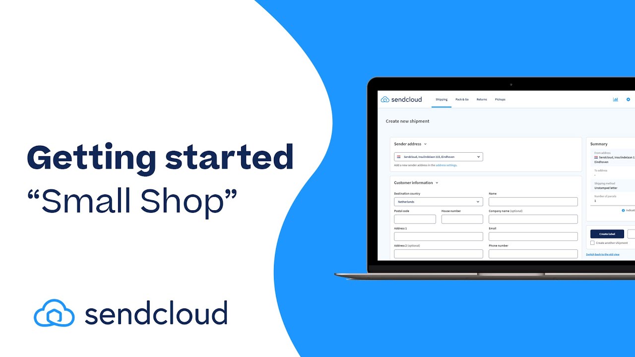 Getting started with Sendcloud: 
