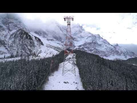 Erste Bergfahrt der neuen #Zugspitzbahn #Zugspitzseilbahn #Eibseebahn