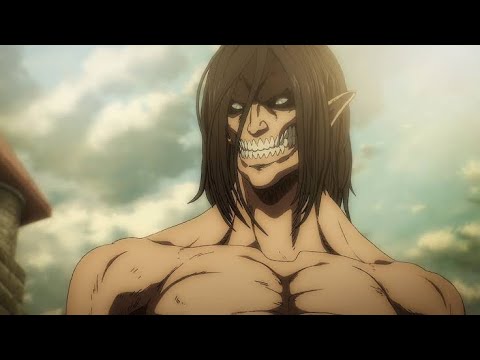 Attack on Titan | Episode 21 | Eren Titan Transformation Scene.