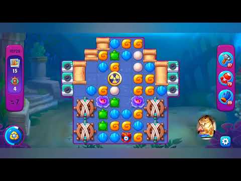 фишдом 2022  #  10729 уровень - прохождение без бустеров # Fishdom,   10729  level - no Boosters.