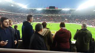 Lake Poets song Shipyards watched from the Roker End . SAFC v Bradford
