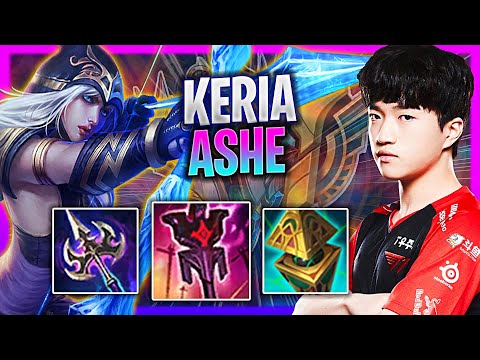 LEARN HOW TO PLAY ASHE SUPPORT LIKE A PRO! | T1 Keria Plays Ashe Support vs Rakan!  Season 2023