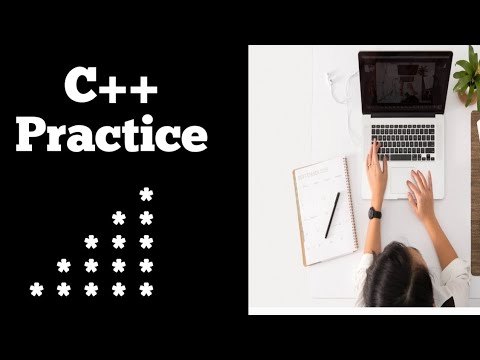 28 C Programming Questions Practice Star Pattern 4