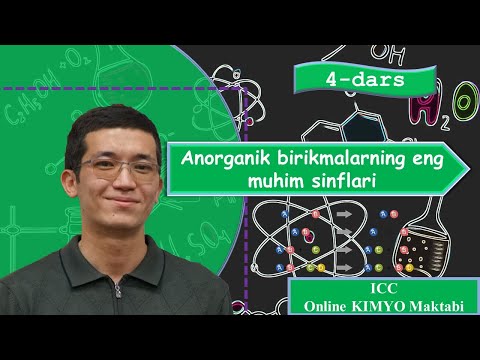 Anorganik birikmalarning eng muhim sinflari | 4-dars