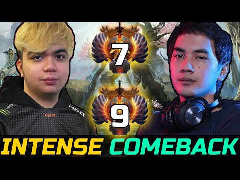 RAVEN VS INYOURDREAM - INTENSE SEA HIGH MMR COMEBACK DOTA 2