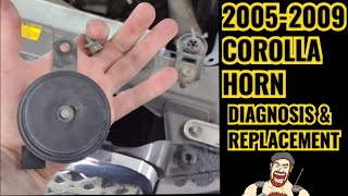 2005-2009 TOYOTA COROLLA HORN REPLACEMENT+ VOLTAGE CHECK