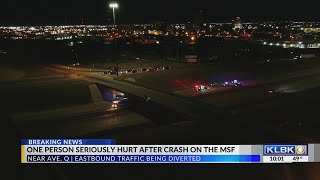 One person seriously hurt in Lubbock MSF crash on Friday