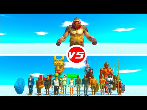 GORO THE GORILLA vs HUMANS - Animal Revolt Battle Simulator ARBS #57