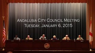preview picture of video '20150107 - Andalusia City Council Meeting - January 6 2014'