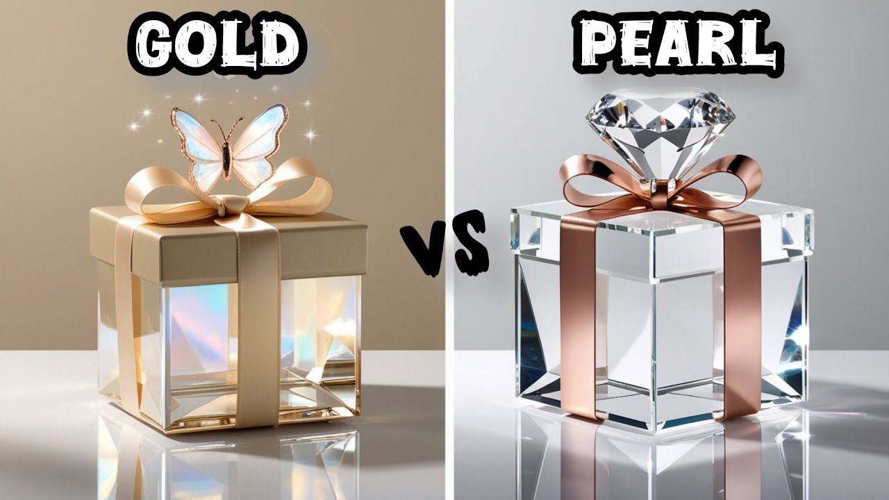 Luxury Gift Box Challenge 💎 Gold or White? #chooseyourgiftbox #giftbox