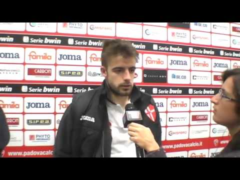 Elia Legati in sala stampa nel post Padova-Modena