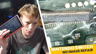 This Nintendo Switch Has No Display After Touchscreen Replacement. Can We Fix It?