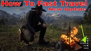 RDR2 Story Mode _ How to fast travel from camp for FREE. "NEW UPDATE"