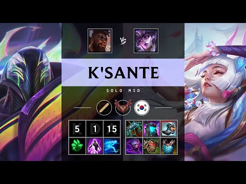 K'Sante Mid vs Syndra - KR Grandmaster Patch 25.S1.2
