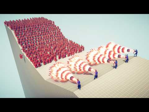 100 SHIELD BEARERS vs 5x EVERY GOD - Totally Accurate Battle Simulator TABS