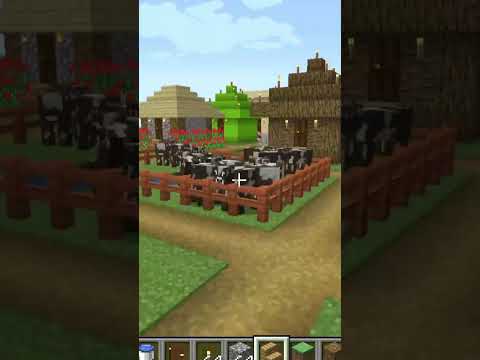 I build Small Village in Minecraft Creative mode 2023 Day 1026 #shorts
