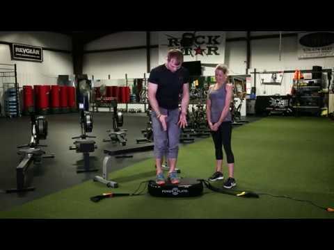 Power Plate training with Lisa Varga, Split Squat