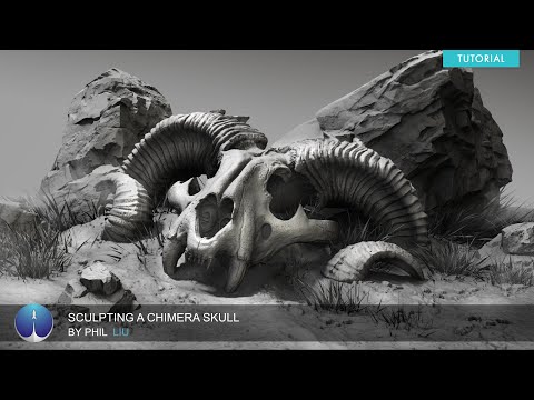 EXP Tutorial | Sculpting a Chimera Skull | Phil Liu
