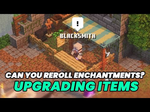 Minecraft Dungeons: Blacksmith Gear Power Upgrade & Rerolling/Resetting Enchantments
