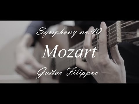 Mozart guitar tab Symphony 40:Easy tabs sheet (how to read guitar tabs)