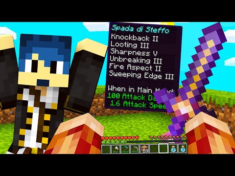 REGALO (finalmente) SPADA OP STEF NELLA BIG VANILLA SU MINECRAFT ITA!!