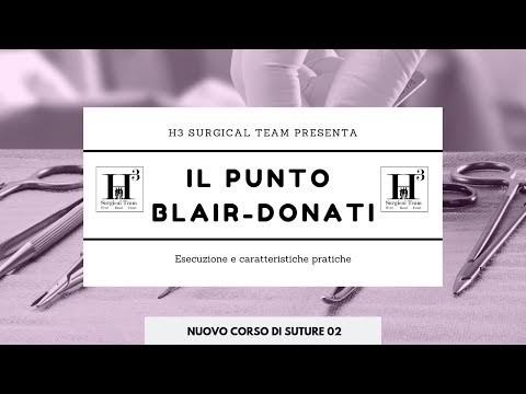 IL PUNTO BLAIR-DONATI - Nuovo corso di suture 02