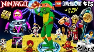 NINJA TURTLES POWER PIZZA! Lets Build & Play LEGO Dimensions #15: Michael Angelo the Ninjago Master