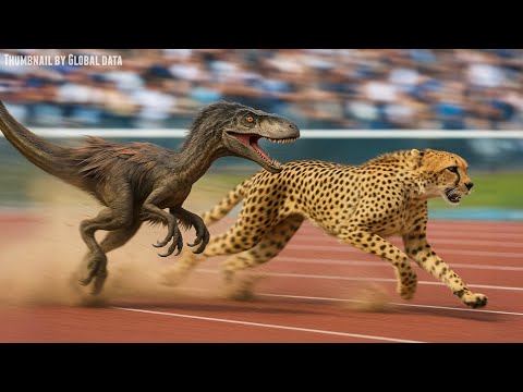 Cheetah vs Velociraptor | 3D Speed Comparison