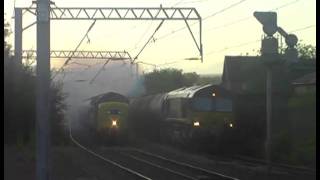 preview picture of video 'Deltic 22 Hauling Alcan Tankers Through Coatbridge Central'