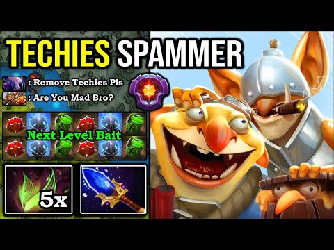 MIND HACK 5x Faerie Fire Techies Spammer 100% Annoying Offlane & Roaming Tips Nobody Can Farm DotA 2