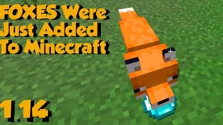 Minecraft 1.14 Adds Foxes, Arctic Foxes &amp; They STEAL DIAMONDS