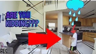 Kid gets caught in the act (Hidden camera behind tv)