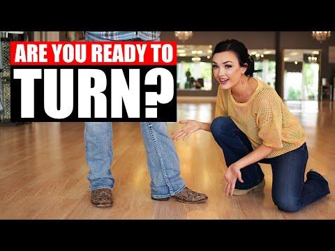 COUNTRY DANCE SPINS - A weird little trick for better 2 Step turns