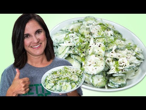 How to Make Creamy Cucumber Salad | Best Summer Side Dish Recipes | Well Done