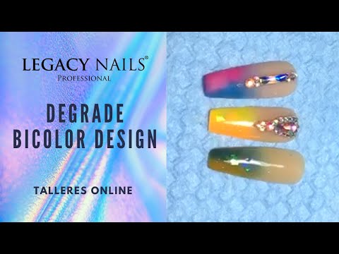 DEGRADE BICOLOR DESIGN │ TALLER DE UÑAS │ LEGACY NAILS