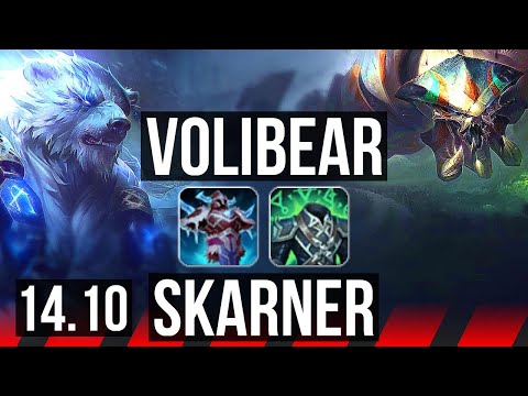 VOLIBEAR vs SKARNER (TOP) | 10/0/7, Legendary | KR Master | 14.10