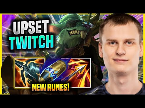 UPSET TRIES TWITCH WITH NEW RUNES! - FNC Upset Plays Twitch ADC vs Lucian! | Preseason 2022