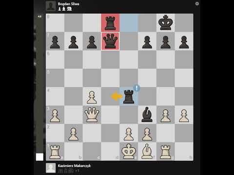 Kazimierz Makarczyk - Bogdan Śliwa, 1952, Poznań - #szachy